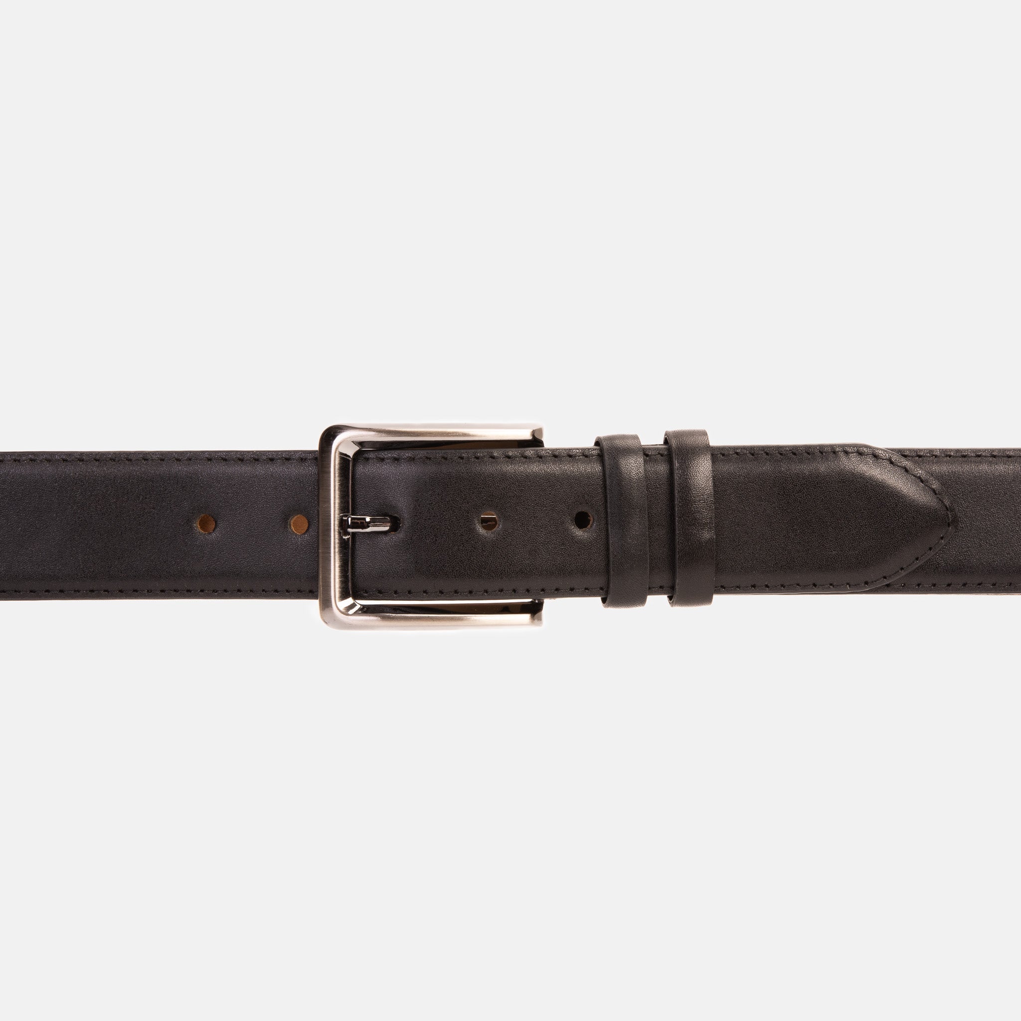 The Torino Black Calfskin Belt