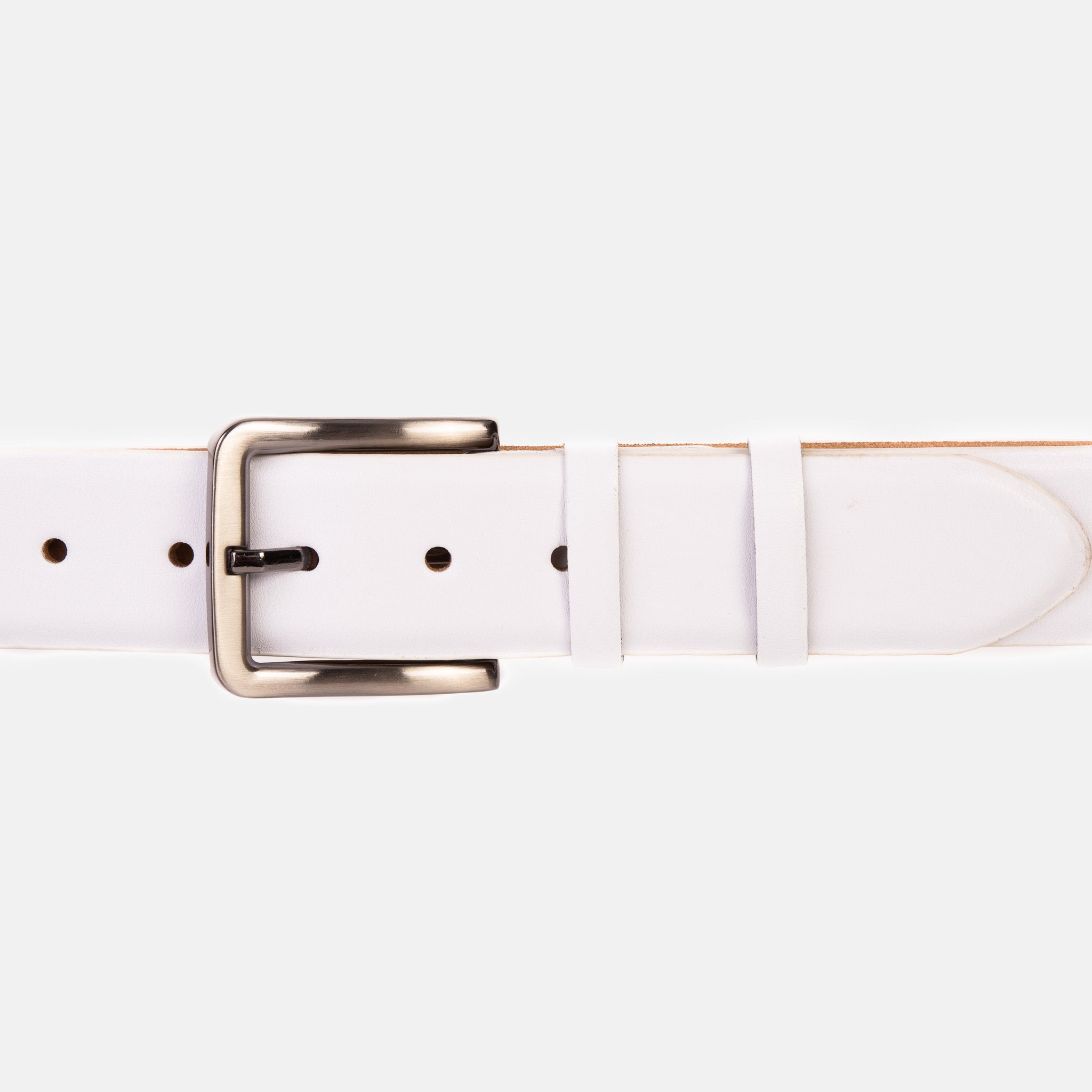 The Urgup White Calfskin Belt