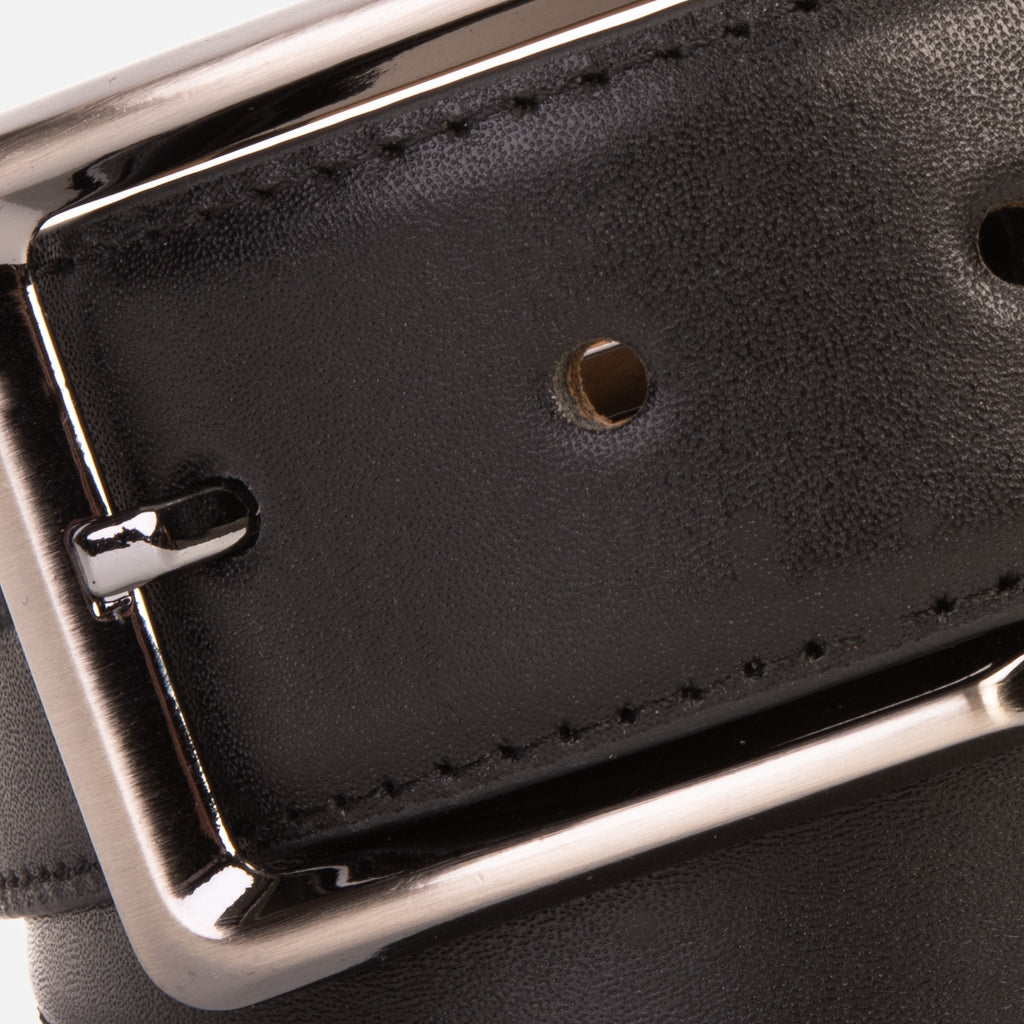 The Torino Black Calfskin Belt
