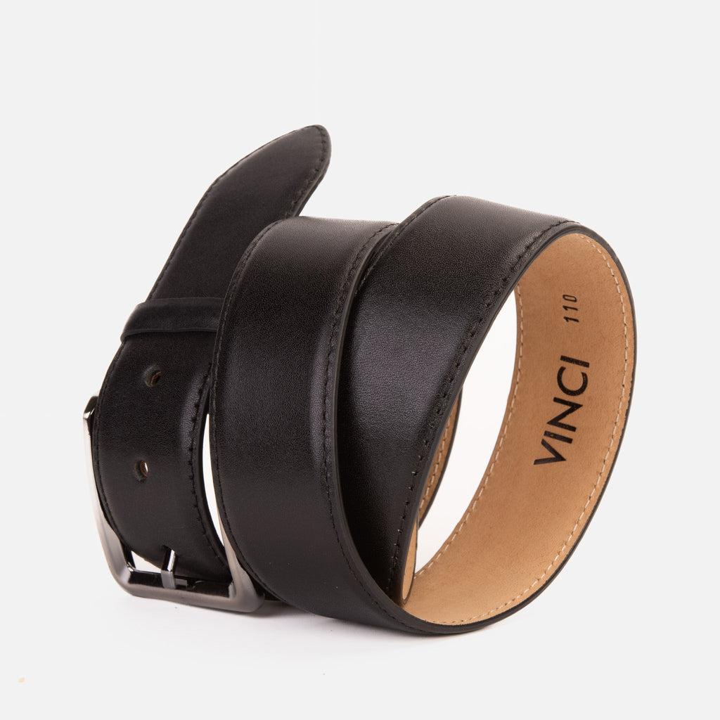 The Torino Black Calfskin Belt