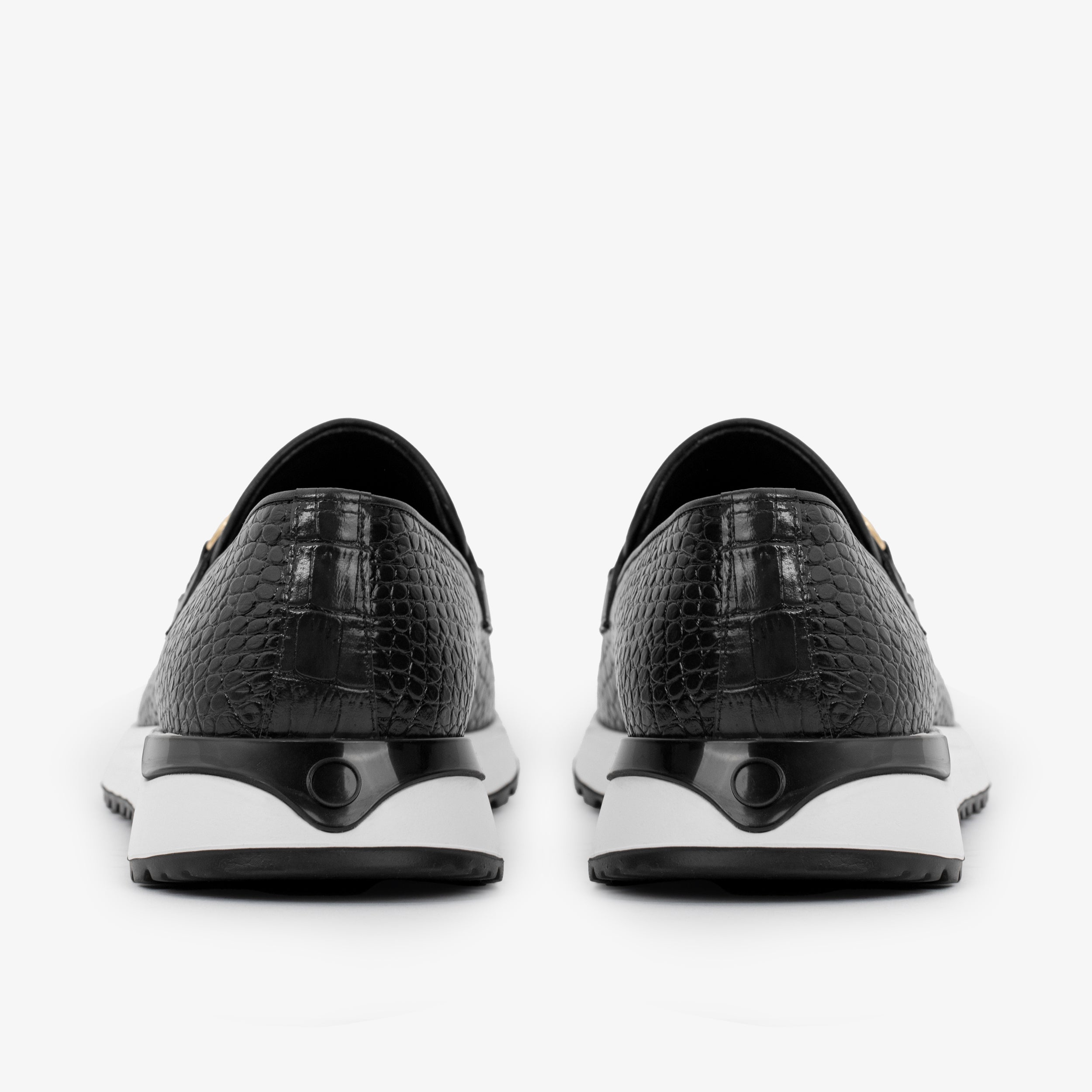 The Padova Black Leather Men Sneaker