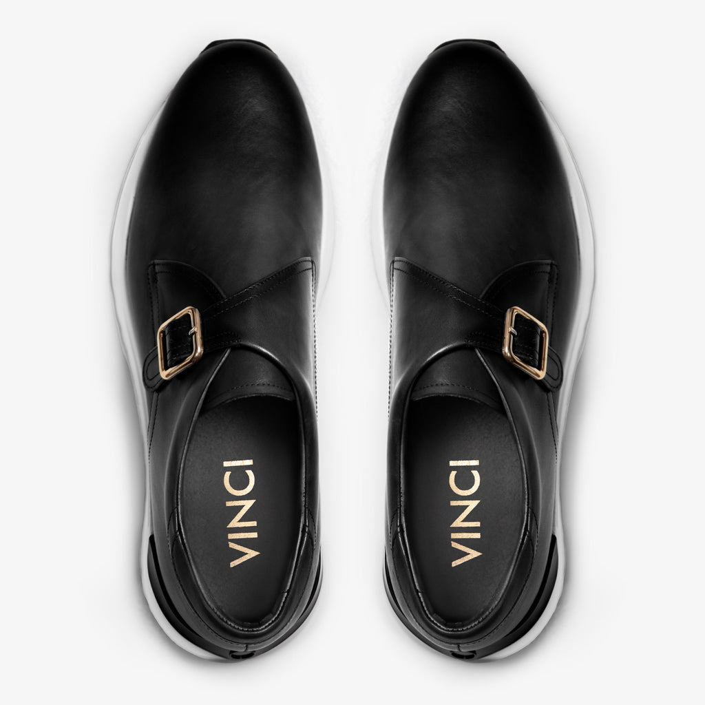 The Torino Black Leather Men Sneaker