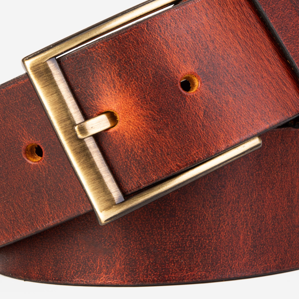 The Prime Burnt Sienna Leather Belt