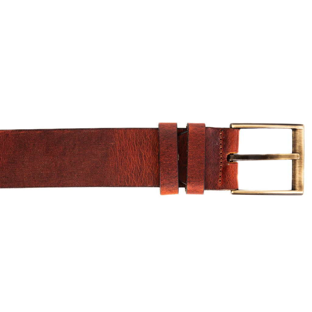 The Prime Burnt Sienna Leather Belt
