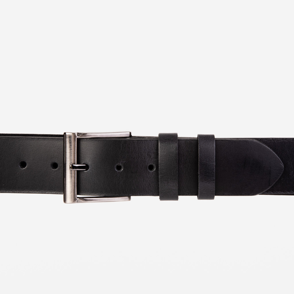 The Prime Black Leather Belt