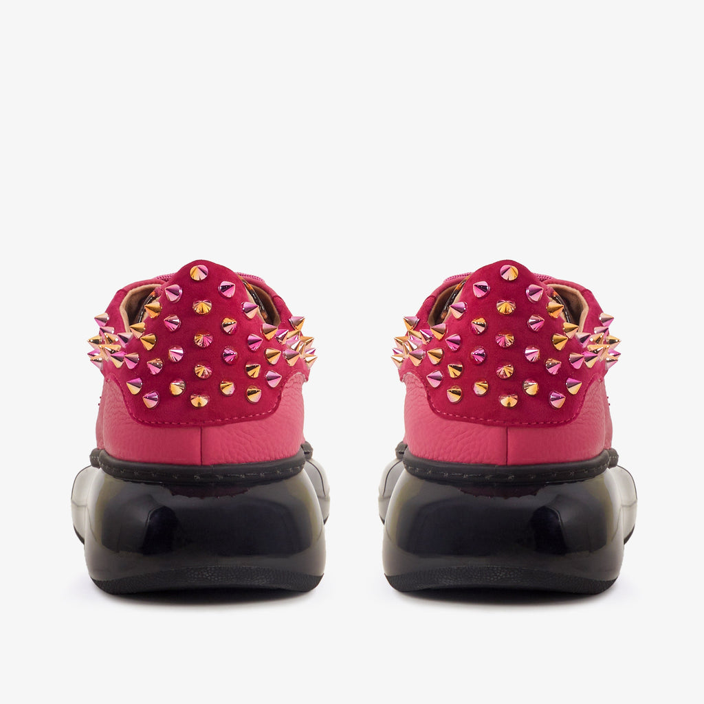 The Venezia Fuchsia Leather Women Sneaker