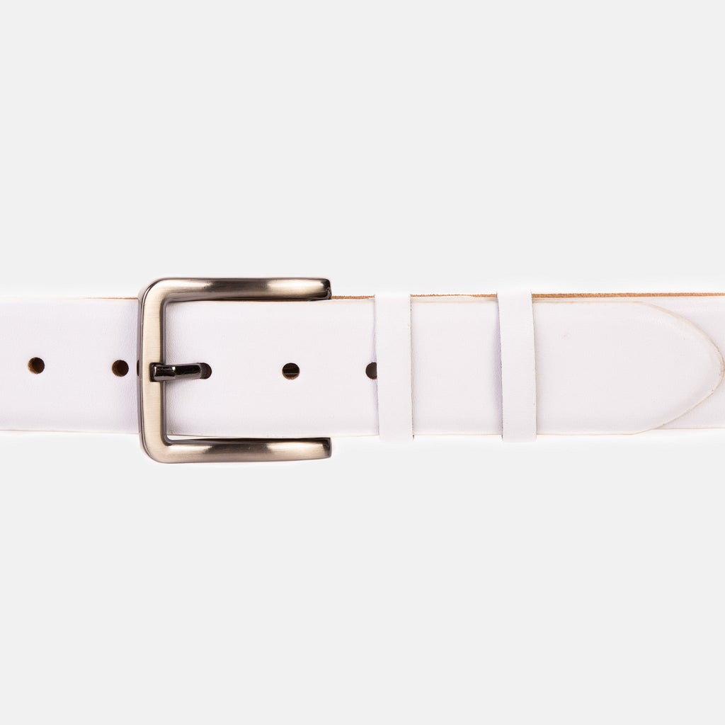 The Urgup White Calfskin Belt