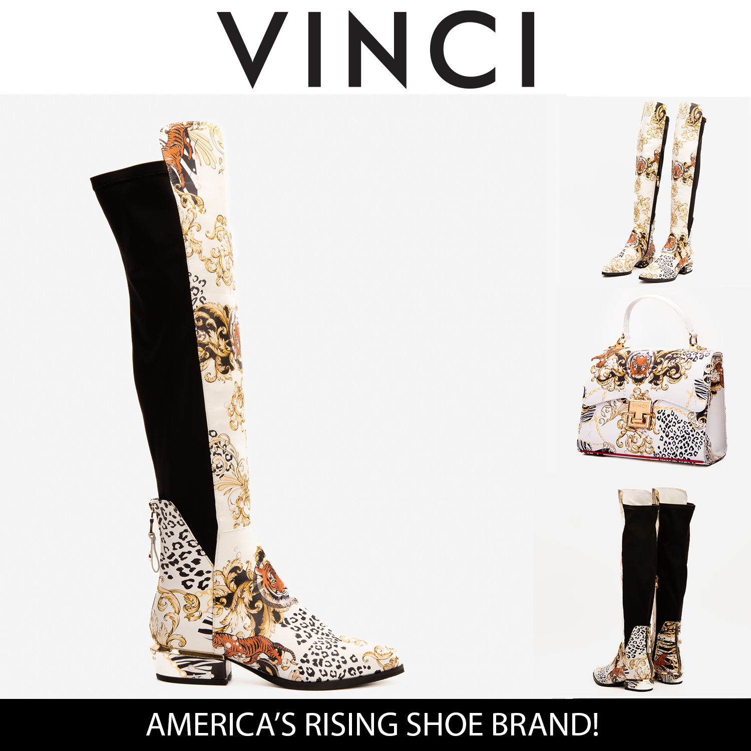 The Perugia Leather Pointy Toe Knee High Women Boot