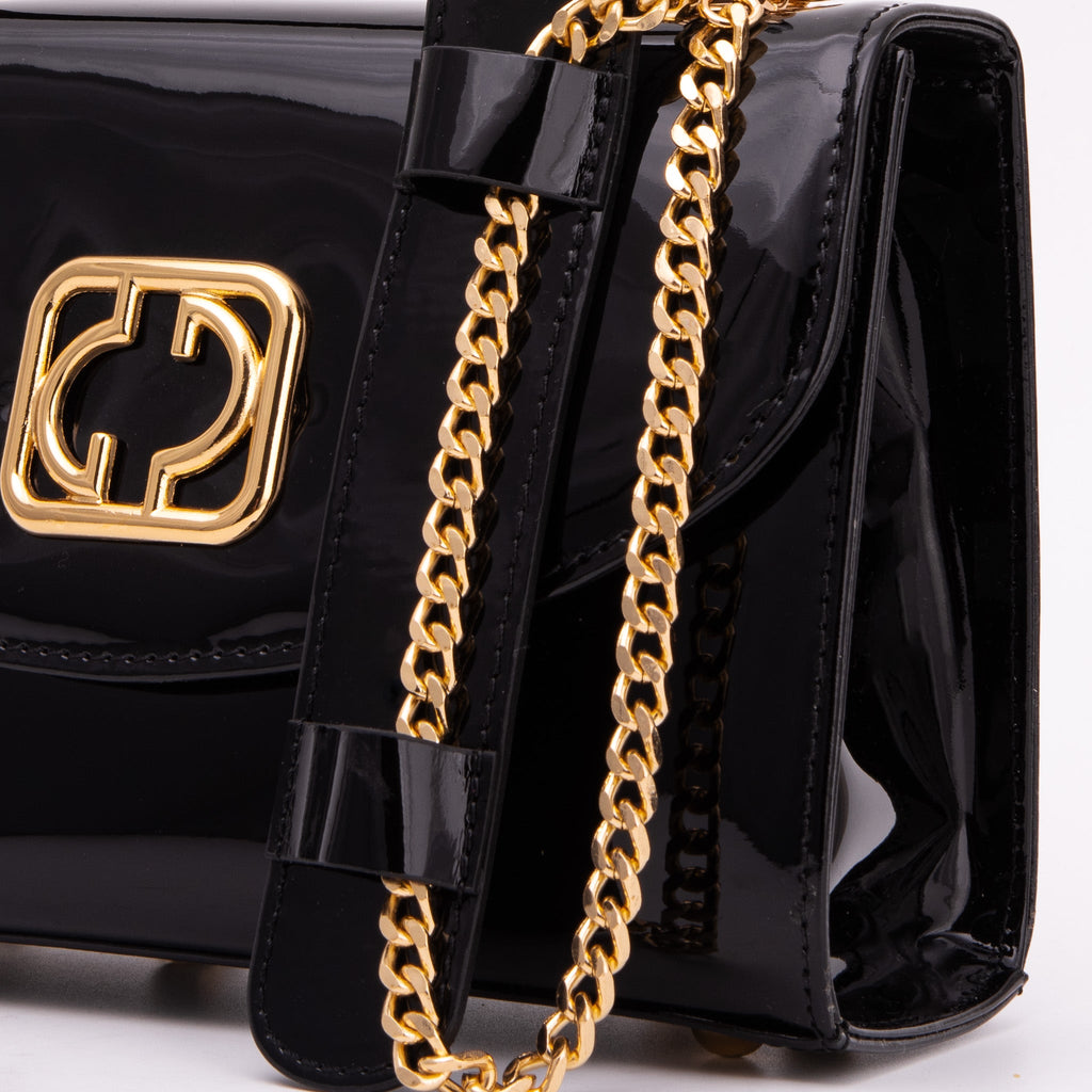 The Rosalinda Black Leather Handbag