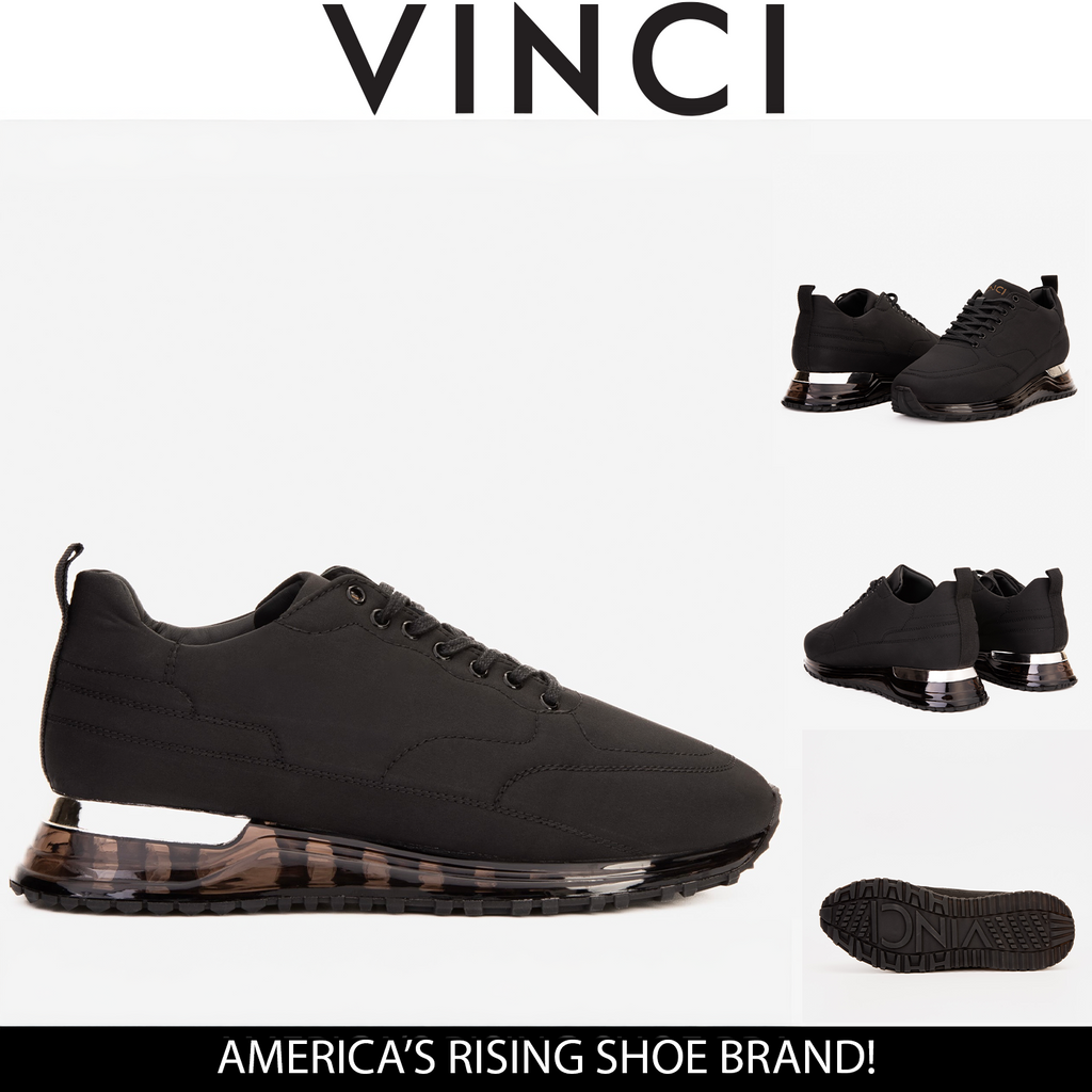 The Lexington Black Leather Men Sneaker
